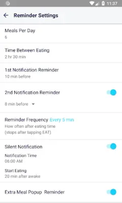 EatWise - Meal Reminder android App screenshot 5